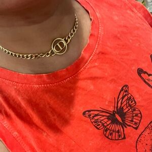 Dior Gold Chain Necklace!
